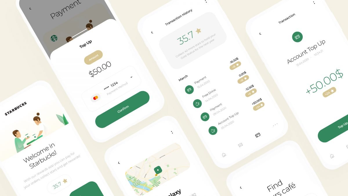 Starbucks Rewards Mobile App Redesign