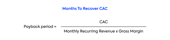 SaaS Metrics: How to calculate the payback period or months to recover CAC?