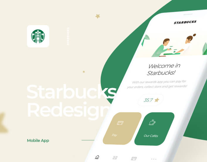 Starbucks Redesign Mobile App
